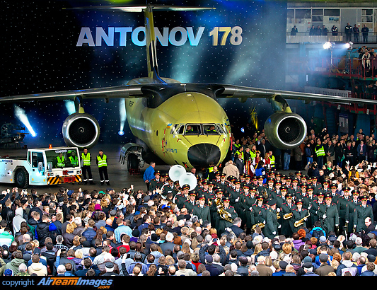The first prototype of Antonov An-178 has been rolled out Antonov An-178