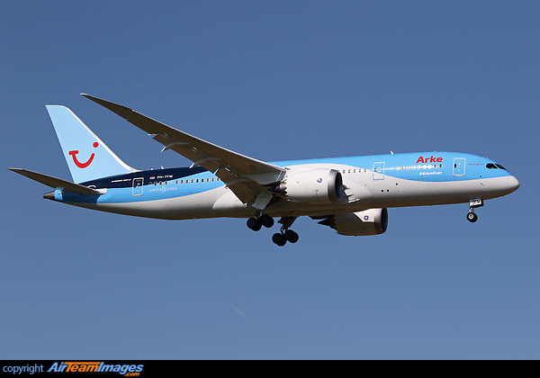 3rd Dreamliner in Arkefly fleet delivered on 27/03/2015 named Driemliner operated Miami flights for Jetairfly Boeing 787-8 Dreamliner