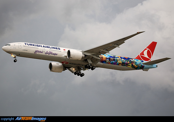 Turkish Airlines 'San Francisco' theme. Boeing 777-3F2/ER