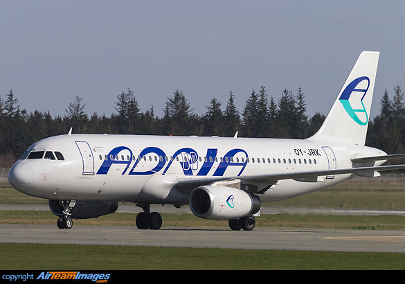 Owned by Danish Air Transport, but still working for former owner Adria Airbus A320-231
