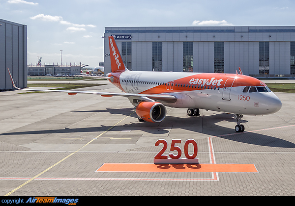250th A320 Family Aircraft Delivery to easyJet Ceremony Airbus A320-214