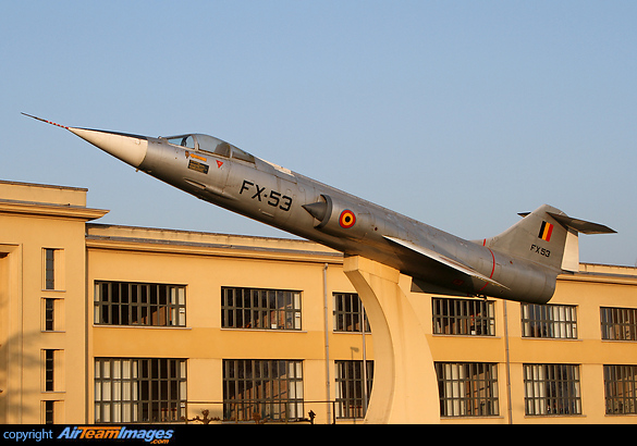Gateguard since 1989 in front of the Royal Militairy school. Lockheed F-104G Starfighter