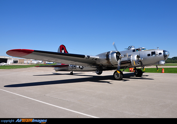 Aluminum Overcast, B-17G, 44-85740, civil registration N5017N, is one of only a few surviving Boeing B-17 Flying Fortresses in existence. It never saw combat, and it escaped the fate of many aircraft that were scrapped after World War II and it is owned by the Experimental Aircraft Association (EAA) Boeing B-17G Flying Fortress