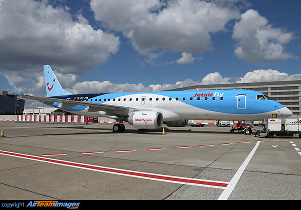 3rd brand new factory Embraer for Jetairfly fleet delivered on 26th April 2015 Embraer ERJ-190STD