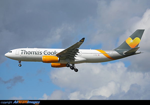AirTanker has leased this Airbus A330-MRTT G-VYGK, to Thomas Cook Airlines. All military modifications have been removed to allow the aircraft to be used on the airlines' long haul operations. Airbus A330-243 MRTT