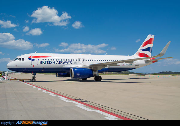 First British Airways Airbus A320 with sharklets Airbus A320-232