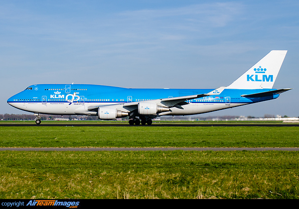 95 Years of KLM sticker Boeing 747-406M