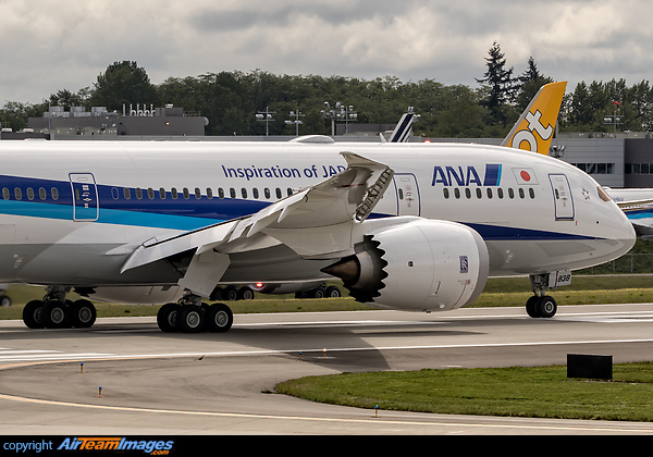 New All Nippon Airways Boeing 787-8 Dreamliner - cn 34528 / ln 299 JA838A first flight. Boeing 787-8 Dreamliner