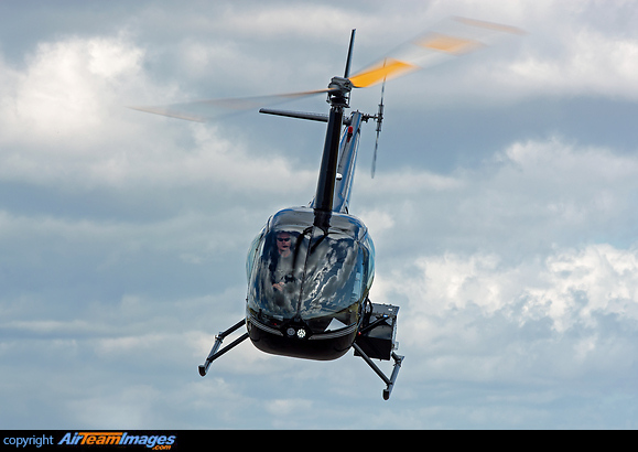 Kitted out for terrain survey. Robinson R-44 Raven II