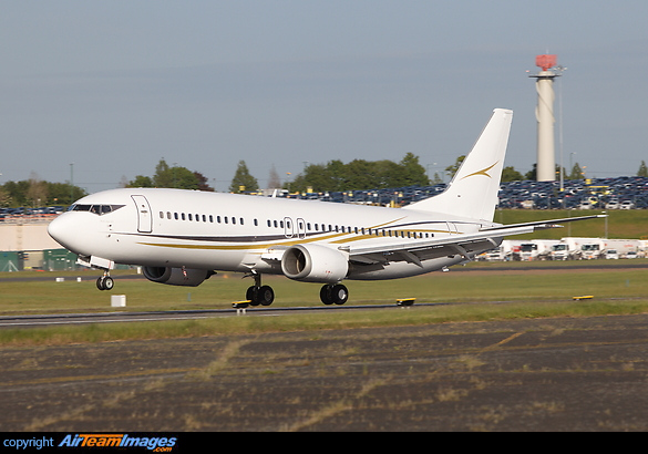 First Boeing 737 for Cello Aviation, G-RAJG is seen landing at Birmingham on delivery. Boeing 737-476