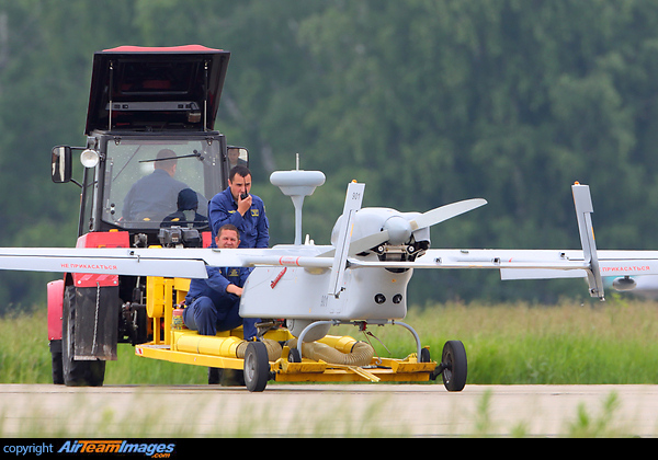 In Russian Air Force called "Forpost". Licensed production in Russia. IAI Searcher