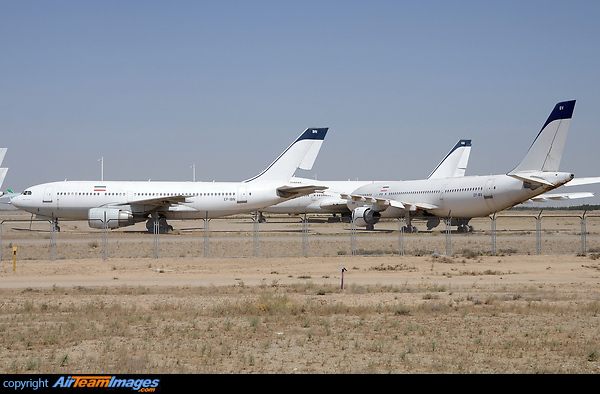 Some Iran Air aircraft are stored at IKA after retirment Airbus A300-B2-203