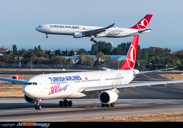 300th Aircraft for Turkish Airlines Airbus A330-303