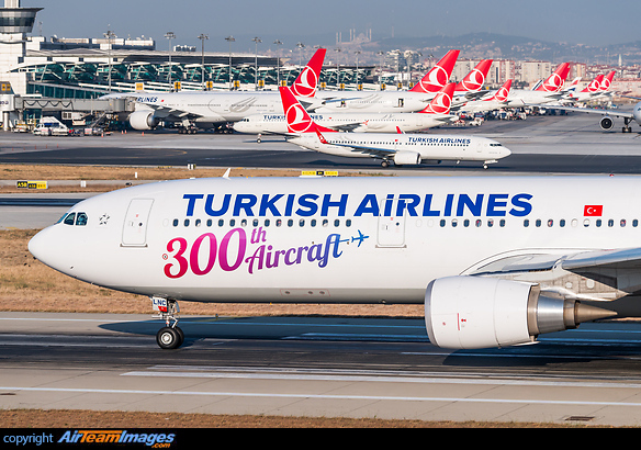 300th Aircraft for Turkish Airlines Airbus A330-303