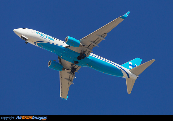Hillary Clinton arrives in her "Stronger together" 737 for the final Presidential debate in Las Vegas Boeing 737-86J