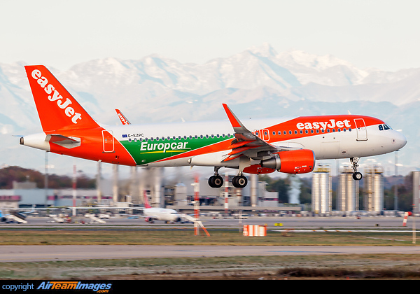 EasyJets partnership with Europcar Airbus A320-214