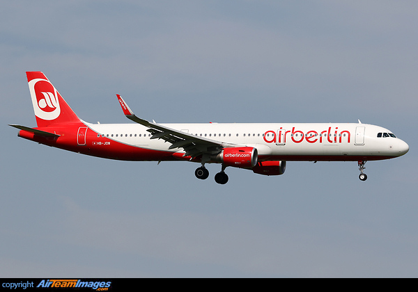 Operated by Belair. Airbus A321-211
