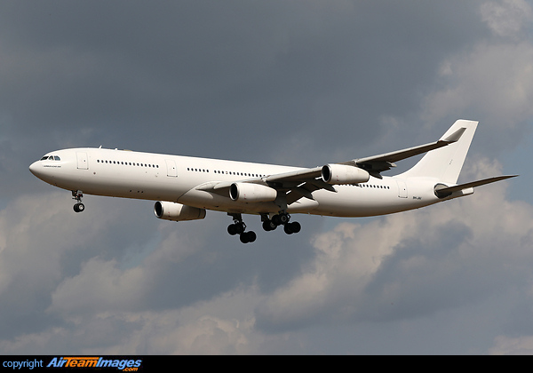 Operated by Hi Fly Malta. Airbus A340-313X