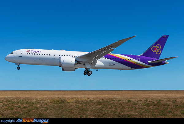 Thai Airways first Boeing 787-9 Dreamliner on her first flight Boeing 787-9 Dreamliner