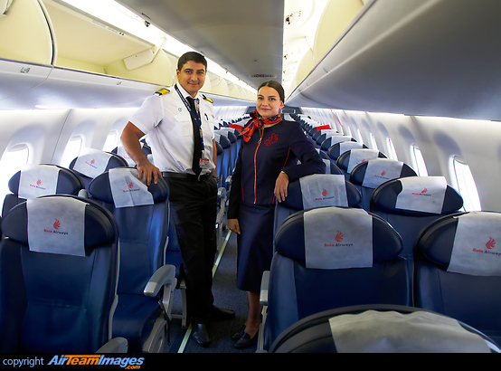 The first flight to Ukraine of the new Azerbaijanian operator Buta Airways Embraer ERJ-190LR