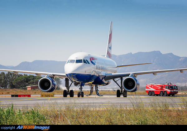 Landing with a main landing gear problem. Airbus A319-131