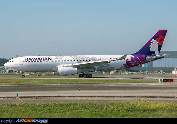 Delivery flight departing from the Airbus factory in Toulouse. Airbus A330-202