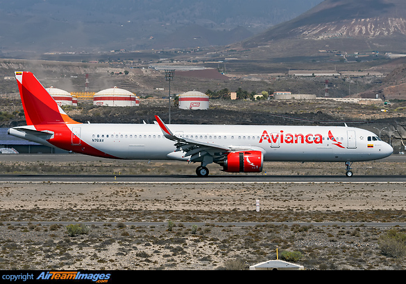 Flight of delivery of a new A321 Neo from the company Avianca 04 Oct 17 XFW-TFS-FOR-BOG ex D-AVXW Airbus A321-253N