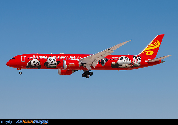 Kung Fu Panda (red) special colors Boeing 787-9 Dreamliner