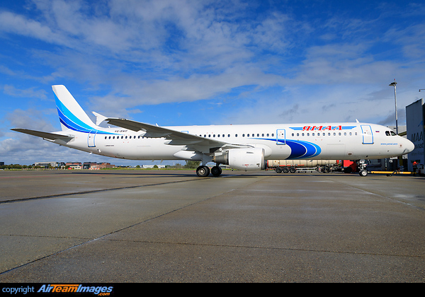 Latest addition for Yamal - Fresh out the painthangar of MAAS Aviation Maastricht Airbus A321-211