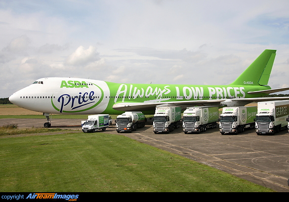 The new ASDA 747 Boeing 747-212B