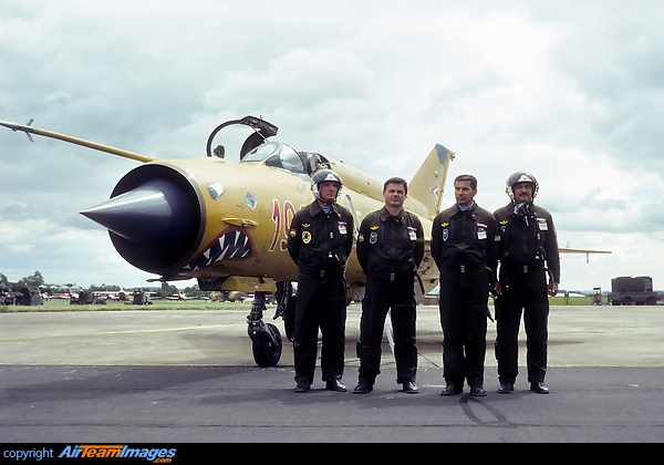 Hungarian MiG 21 team Mikoyan Gurevich MiG-21bis