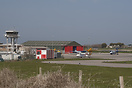 Overview of Alderney Airport, Channel Islands.