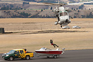 Simulated rescue from a boat at Warbirds over Wanaka 2010.
