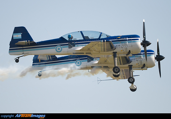 Escuadrilla Acrobtica Cruz del Sur (Southern Cross Aerobatic Squad) is the aerobatic demonstration squadron of the Argentine Air Force flying 7 Sukhoi Su-29AR aerobatic aircraft. Sukhoi Su-29AR