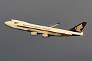 Singapore Airlines MEGA ARK departing from London Heathrow's 09R.