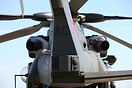 View of an RAF AgustaWestland EH-101 Merlin HC3A as seen from the rear...
