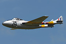 The de Havilland DH.100 Vampire was a British built jet-engine fighter...