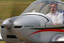 EV-97 Eurostar G-CGGM arriving for display at 2010 AeroExpo UK.