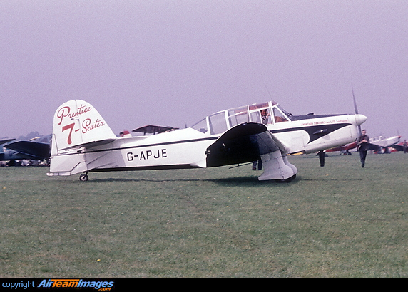 Aviation Traders Percival P.40 Prentice T1 G-APJE attending the W.S.Shackleton Sales Weekend at Oxford in 1960 Percival Prentice T1