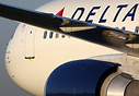 Delta Air Lines Boeing 767-300 taxiing to the terminal shortly after l...