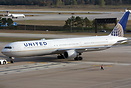 First Boeing 767-400 to wear the newly merged United/Continental color...