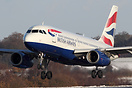 British Airways Airbus A319-100 G-EUPO diverts to London Luton Airport...