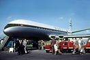 BOAC de Havilland Comet 3 G-ANLO on display at the 1954 SBAC show Farn...