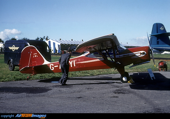 The sole Auster J-8L Aiglet Trainer G-AMYI on display at the 1954 SBAC show Farnborough Auster J-8L Aiglet Trainer