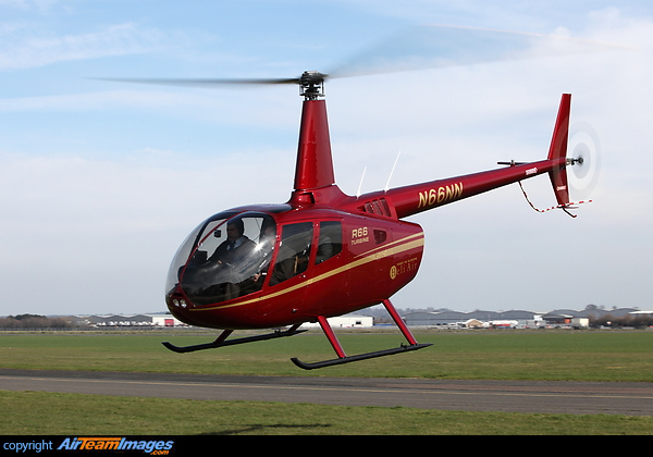The Robinson R66 is the new five-seat turbine powered helicopter from the Robinson Helicopter Company. N66NN operated by Heli Air is the first Robinson R66 to be delivered in Europe Robinson R-66 Turbine