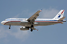 United Airlines retro jet celebrating 85 years of service.