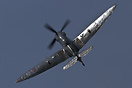 The Swedish BILTEMA-operated Spitfire Mk.16 is skybound over North Jut...