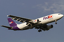 FedEx cargo Airbus A300 arriving at Stansted