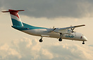 Nose still pitched down with seconds until touched down runway 10 at L...