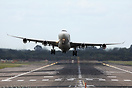 Struggling to cope with the strong crosswind
